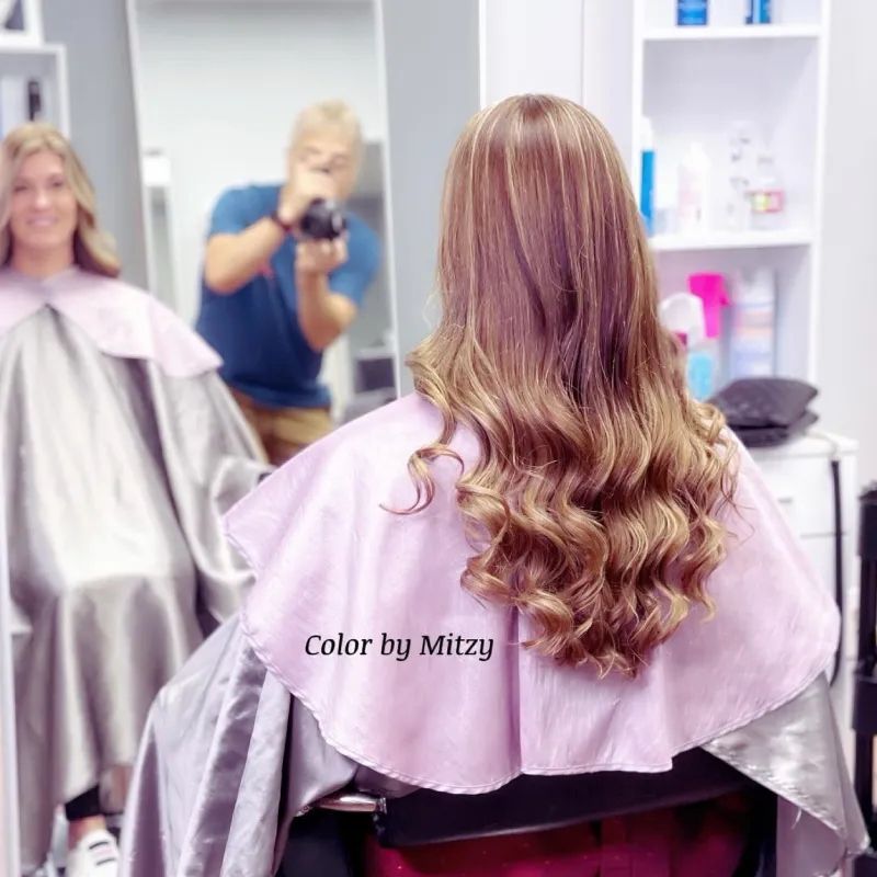 Peaceful salon interior at Mitzy Hair